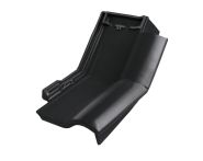 Braas Rubin 11V(H) Knick-Ortgangziegel rechts (7814319) Seidenmatt tiefschwarz