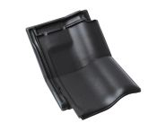 Braas Rubin 11V(H) Knickziegel (7814519) Seidenmatt tiefschwarz