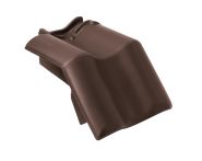 Braas Rubin 11V(H) Mansard-Ortgang links (7814201) Matt dunkelbraun