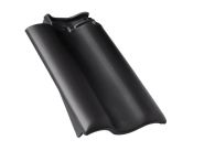 Braas Rubin 11V(H) Ortgangziegel links (7810157) Matt graphitgrau