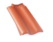 Braas Rubin 11V(H) Ortgangziegel links (7810100) Matt naturrot