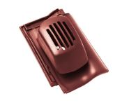 Braas Rubin 11V(H) TonSanilüfter offen (7828611) Seidenmatt rotbuche