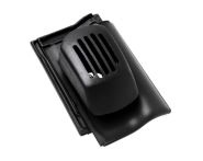 Braas Rubin 11V(H) TonSanilüfter offen (7828619) Seidenmatt tiefschwarz