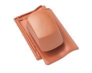 Braas Rubin 11V(H) TonSanilüfter geschlossen (7829800) Matt naturrot