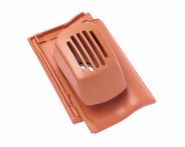 Braas Rubin 11V(H) TonSanilüfter offen (7828600) Matt naturrot