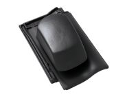 Braas Rubin 11V(H) TonSanilüfter geschlossen (7829819) Seidenmatt tiefschwarz