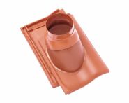 Braas Rubin 11V(H) Ton-Abgasrohrdurchgang (7828700) Matt naturrot