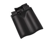 Braas Rubin 11V(H) Firstanschluss-Doppelwulstziegel (7809321) Matt anthrazit