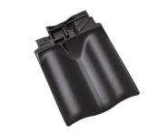 Braas Rubin 11V(H) Firstanschluss-Doppelwulstziegel (7809357) Matt graphitgrau