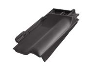 Braas Rubin 11V(H) Firstanschluss-Ortgangziegel rechts (7809121) Matt anthrazit