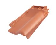 Braas Rubin 11V(H) Firstanschluss-Ortgangziegel rechts (7809100) Matt naturrot