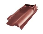 Braas Rubin 11V(H) Firstanschluss-Ortgangziegel rechts (7809111) Seidenmatt rotbuche