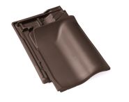 Braas Rubin 11V(H) Firstanschlussziegel (7809001) Matt dunkelbraun