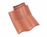 Braas Rubin 11V(H) Knick-Doppelwulstziegel (7814800) Matt naturrot