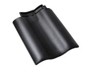 Braas Rubin 11V(P) Doppelwulstziegel (9310419) Seidenmatt tiefschwarz