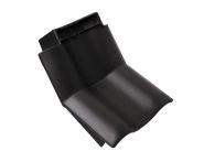 Braas Rubin 11V(P) Knick-Ortgangziegel links (9314421) Matt anthrazit