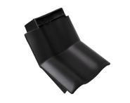 Braas Rubin 11V(P) Knick-Ortgangziegel links (9314457) Matt graphitgrau