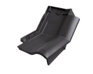 Braas Rubin 11V(P) Knick-Ortgangziegel rechts (9314321) Matt anthrazit