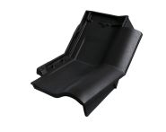 Braas Rubin 11V(P) Knick-Ortgangziegel rechts (9314319) Seidenmatt tiefschwarz