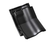 Braas Rubin 11V(P) Knickziegel (9314519) Seidenmatt tiefschwarz