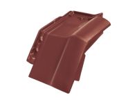 Braas Rubin 11V(P) Mansard-Ortgang rechts (9314111) Seidenmatt rotbuche