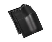 Braas Rubin 11V(P) Mansardziegel (9314019) Seidenmatt tiefschwarz