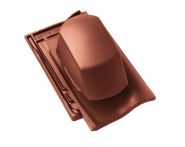 Braas Rubin 11V(P) Ton-Sanilüfter geschlossen (7829006) Seidenmatt kastanie