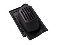 Braas Rubin 11V(P) Ton-Sanilüfter offen (9328642) Matt vulkanschwarz