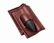 Braas Rubin 11V(P) Ton-Solar- Kabeldurchgang (9329340) Matt lavarot