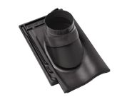 Braas Rubin 11V(P) Ton-Abgasrohrdurchgang (9328721) Matt graphitgrau