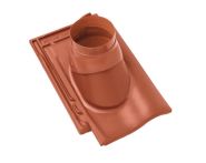 Braas Rubin 11V(P) Ton-Abgasrohrdurchgang (9328703) Matt kupferrot