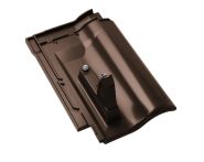 Braas Rubin 11V(H)+(P) Sicherheitspfanne (509301) dunkelbraun