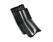 Braas Rubin 13V Halber Knickziegel (8214619) Seidenmatt Tiefschwarz