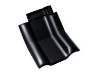 Braas Rubin 13V Knick-Doppelwulstziegel (8214847) Hochglanz Brillantschwarz