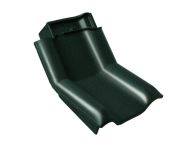 Braas Rubin 13V Knick-Ortgangziegel links (8214410) Hochglanz Tanne