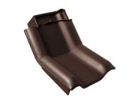 Braas Rubin 13V Knick-Ortgangziegel links (8214446) Seidenmatt Teak