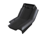 Braas Rubin 13V Knick-Ortgangziegel rechts (8214319) Seidenmatt Tiefschwarz