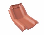 Braas Rubin 13V Knick-Ortgangziegel links (8214400) Matt Naturrot