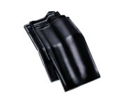 Braas Rubin 13V Halber Mansardziegel (8214747) Hochglanz Brillantschwarz