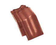 Braas Rubin 13V Halber Mansardziegel (8214706) Seidenmatt Kastanie