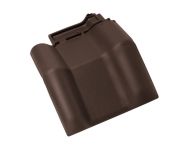 Braas Rubin 13V Mansard-Doppelwulstziegel (8214931) Matt Dunkelbraun