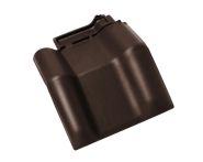 Braas Rubin 13V Mansard-Doppelwulstziegel (8214946) Seidenmatt Teak