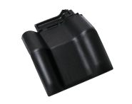 Braas Rubin 13V Mansard-Doppelwulstziegel (8214919) Seidenmatt Tiefschwarz