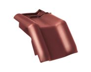 Braas Rubin 13V Mansard-Ortgangziegel links (8214211) Seidenmatt Rotbuche