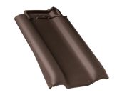 Braas Rubin 13V Ortgangziegel links (8210131) Matt Dunkelbraun