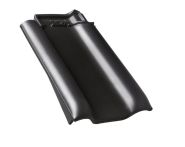 Braas Rubin 13V Ortgangziegel links (8210149) Seidenmatt Royalgrau