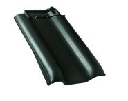 Braas Rubin 13V Ortgangziegel links (8210110) Hochglanz Tanne