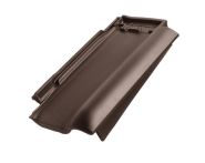 Braas Rubin 13V Ortgangziegel rechts (8210031) Matt Dunkelbraun