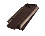 Braas Rubin 13V Ortgangziegel rechts (8210046) Seidenmatt Teak