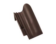 Braas Rubin 13V Halber Pultziegel (8212746) Seidenmatt Teak